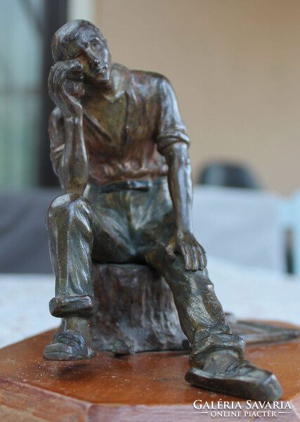 Carl Cauba: Pihenő farmer