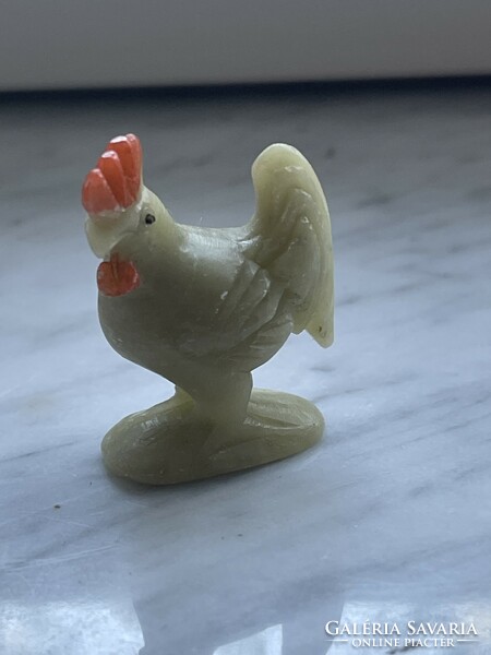 Kinai különleges szinű jáde kő kakas, szépen kidolgozott.