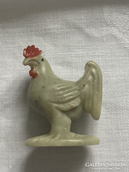 Kinai különleges szinű jáde kő kakas, szépen kidolgozott.