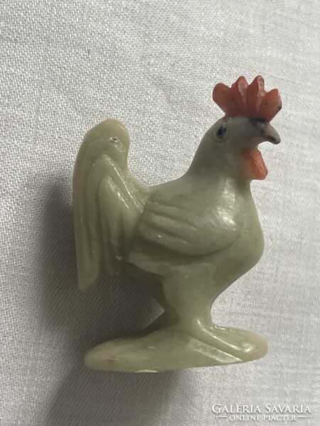 Kinai különleges szinű jáde kő kakas, szépen kidolgozott.