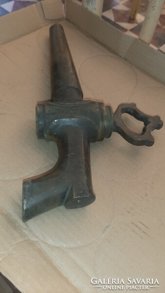 Antik réz hordó/ borcsap