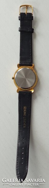 Retro Vintage Bőrszíjas Női Karóra Quartz Aranyozott