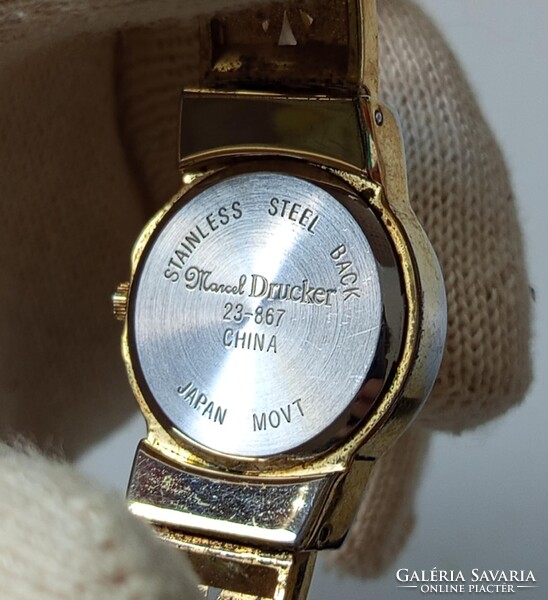 Retro Vintage Marcel Drucker 23-867 Női Quartz Karóra. Különleges. Aranyozott