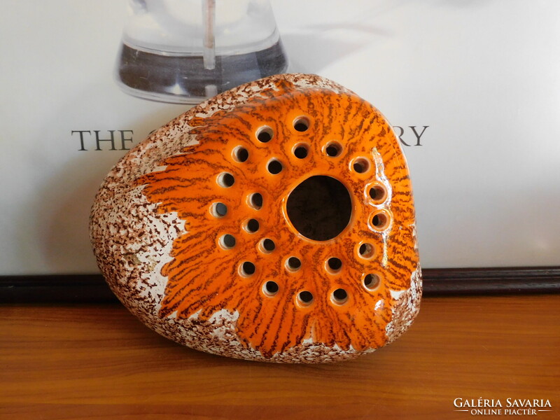 Retro kerámia ikebana "kavics tál"