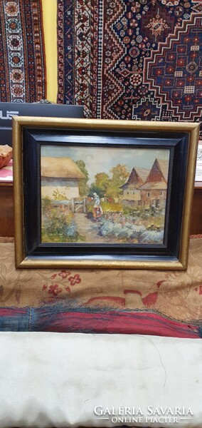 Mészöly László! ?  Nagyon szép Akvarell-karton festmény.