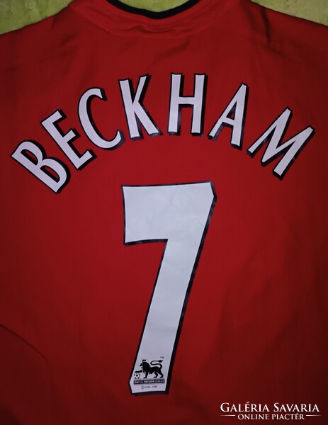 M-es vintage nike David Beckham Manchester United FC (2002/04) hazai mez