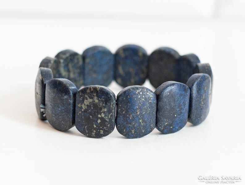 Lapis lazuli féldrágakő karkötő - ásvány ékszer, karlánc