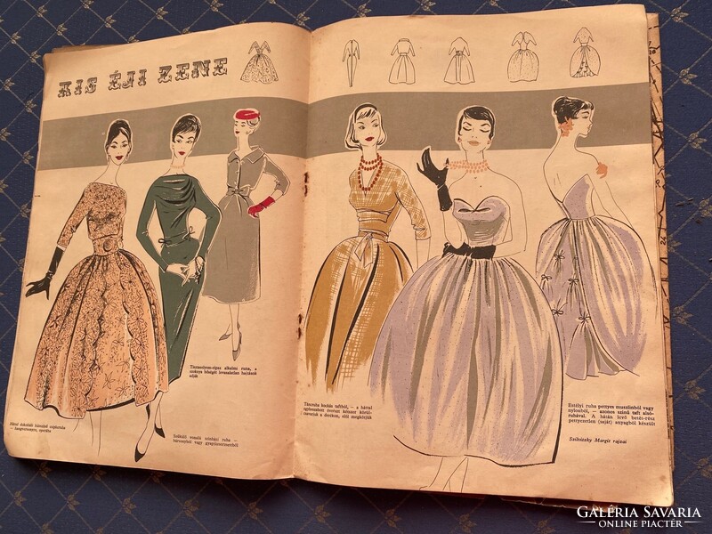 ÉVA A Nők Lapja Divatmagazinja. I. évfolyam 2. szám 1957.szeptember szabásminta melléklettel.