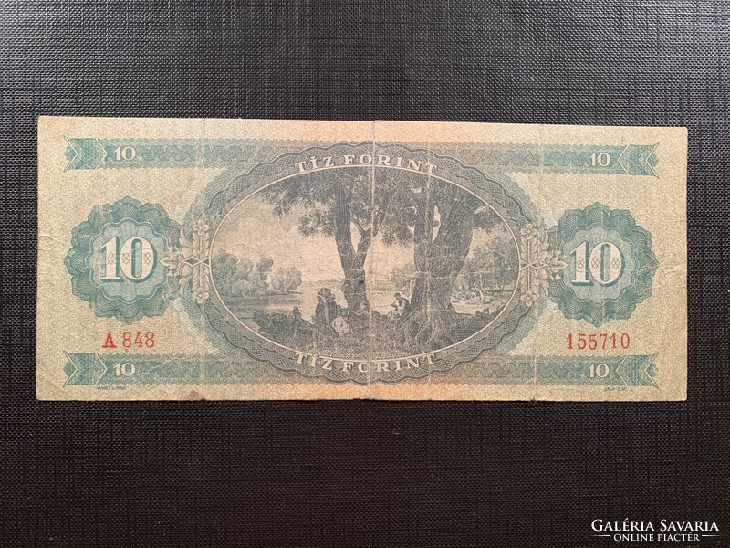 *** "01"-es fordított hátlapi alapnyomatos 1962-es 10 ft ***