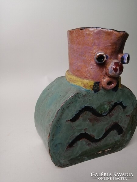 FIGURÁLIS KERÁMIA VÁZA A 70-ES ÉVEKBŐL