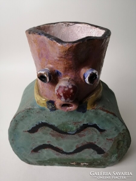 FIGURÁLIS KERÁMIA VÁZA A 70-ES ÉVEKBŐL