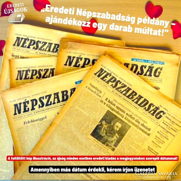 1985 május 4  /  Népszabadság  /  ajándékozz egy darab múltat! Ssz.:  14549