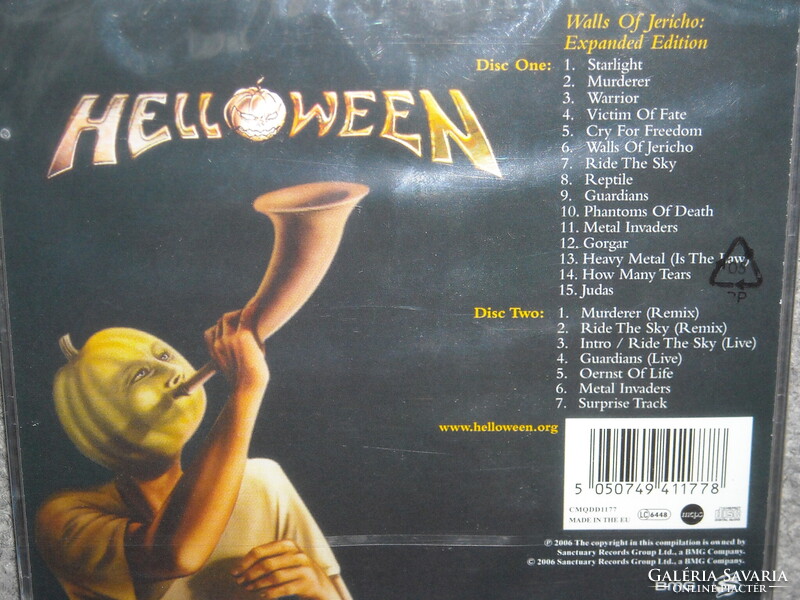 HELLOWEEN WALLS OF JERICHO 2cd CD ÚJ gyári bontatlan