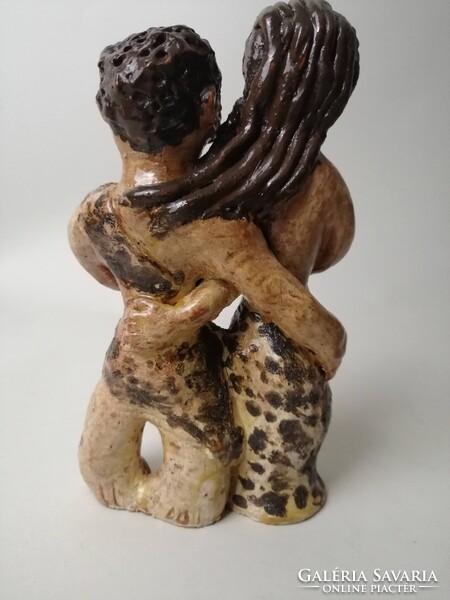 ENDRŐ MARGIT /1899-1986/ - ÁDÁM ÉS ÉVA KERÁMIA SZOBOR