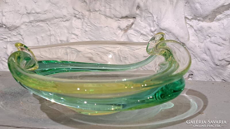 Üveg hamutartó Art-Deco