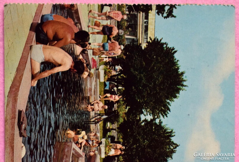 Gyula - Várfürdő ,  Szot - Medosz üdülő   - retro képeslap