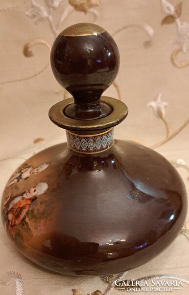 Ritka Altwien porcelán kiöntő, dekanter (M5778)
