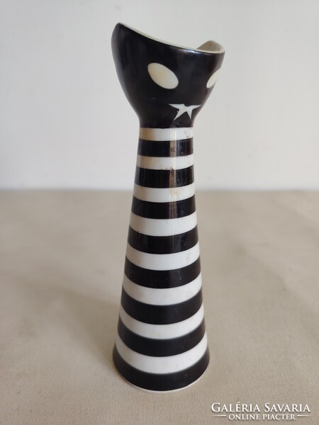 Árt Deco Török János Zsolnay macska váza ALKUDHATÓ