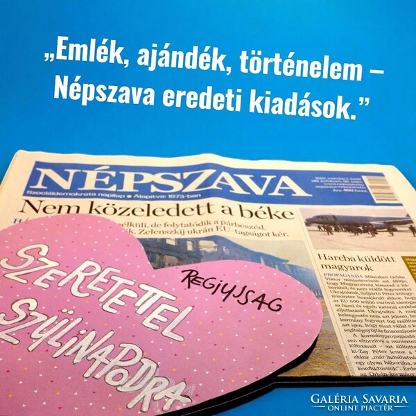 2017 december 8  /  NÉPSZAVA  /  „A tegnap hírei.” Ssz.:  4719