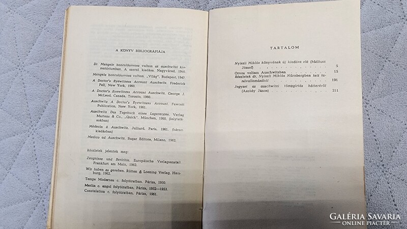Nyiszli Miklós : ORVOS VOLTAM AUSCHWITZBAN Bukarest Auschwitz 1964 HOLOKAUSZT