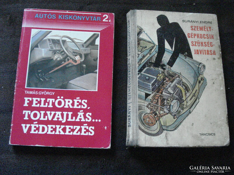 2 db régi, autós szakkönyv