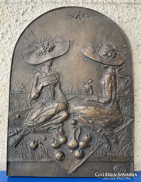 Kligl Sándor bronz dombormű