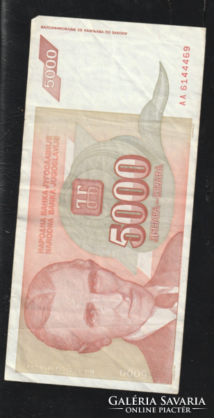 5000 Dínár 1993-as