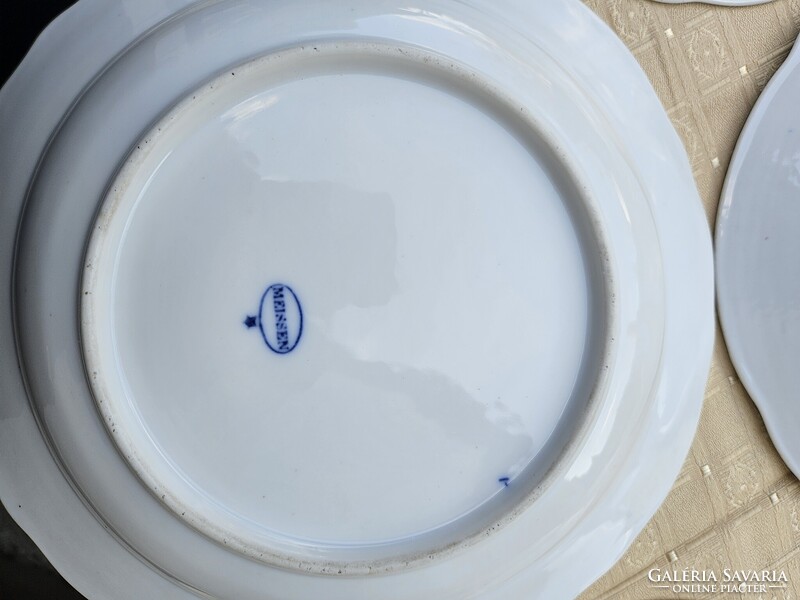 Meisseni pecsenyés plusz tányérok kobaldkék színben