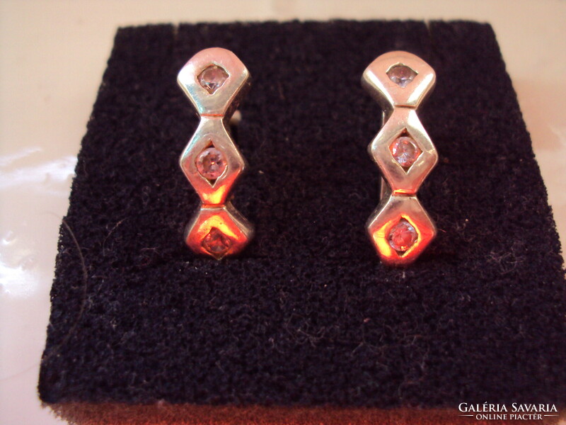 Ezüst fülbevaló 4 pár egybe vagy külön