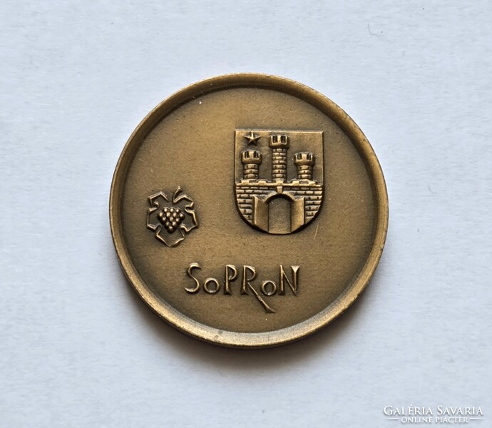 Sopron bronz emlékérem