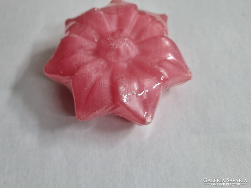 Virág formájú Kappus szappan - clematis rosa - német szappan