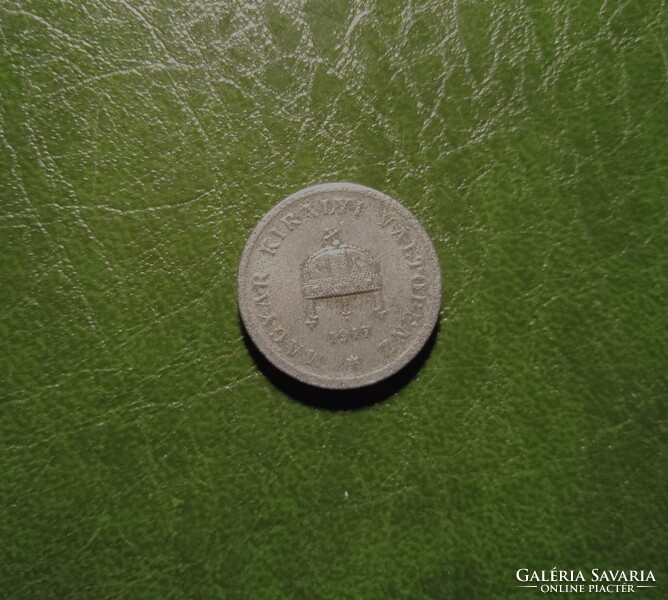 Vas 2 fillér 1917. I. Károly kora