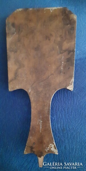 Antik kézi fa tükör