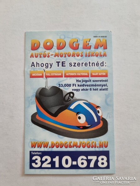 DODGEMJOGSI  2008. évi kártyanaptár