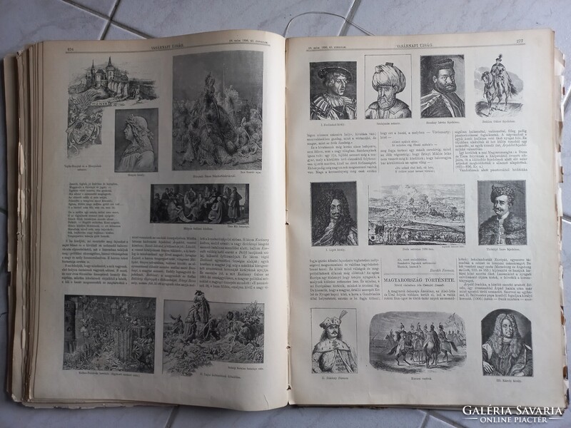 Antik Vasárnapi Újság 2-26.sz. kötésben 1896 - Milleniumi kiállítás-Yacht-raj, Ferencz Ferdinánd stb