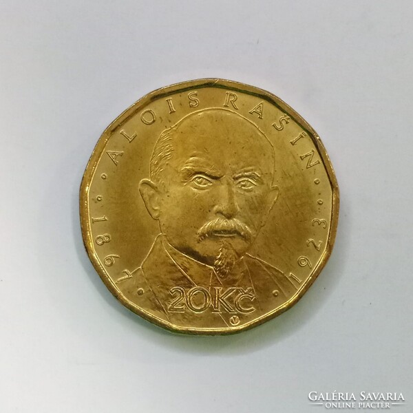 Csehország (Czechia) - 20 korun - 2019 coin - Alois Rasin