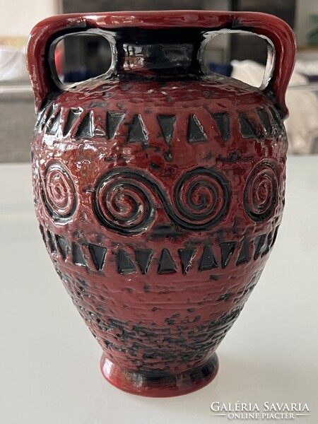 Carstens Tönnieshof fat lava kerámia váza, 20,5 cm magas