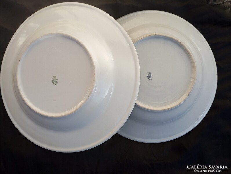 Retro Zsolnay porcelán mély tányér