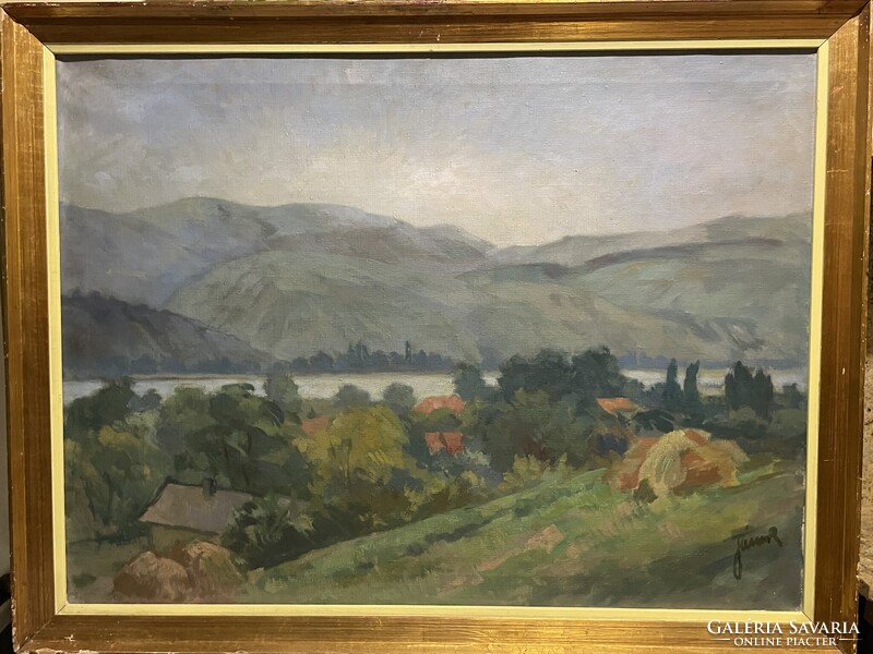 Jámbor Lajos (1884’Nagyvárad-1954’New York)-Dunakanyar..60x80cm
