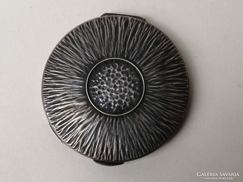 ART DECO EZÜST PÚDERES DOBOZ