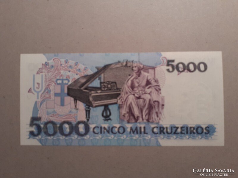 Brazília - 5000 Cruzeiros 1992 UNC