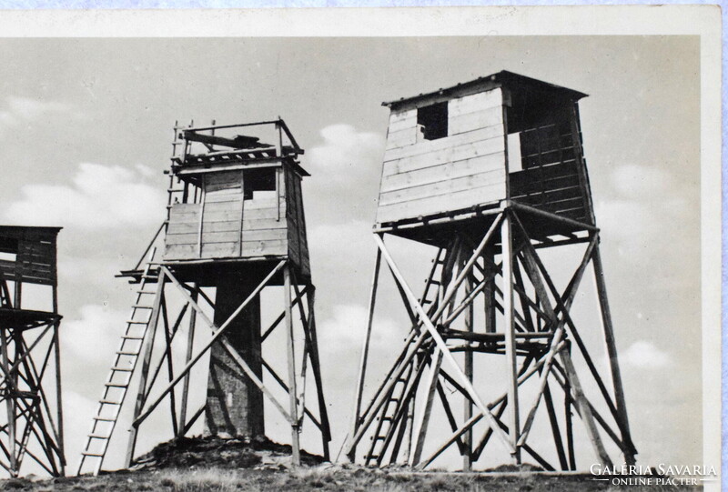 Stoj csúcsa , kilátók / Kárpátalja -  régi fotó képeslap