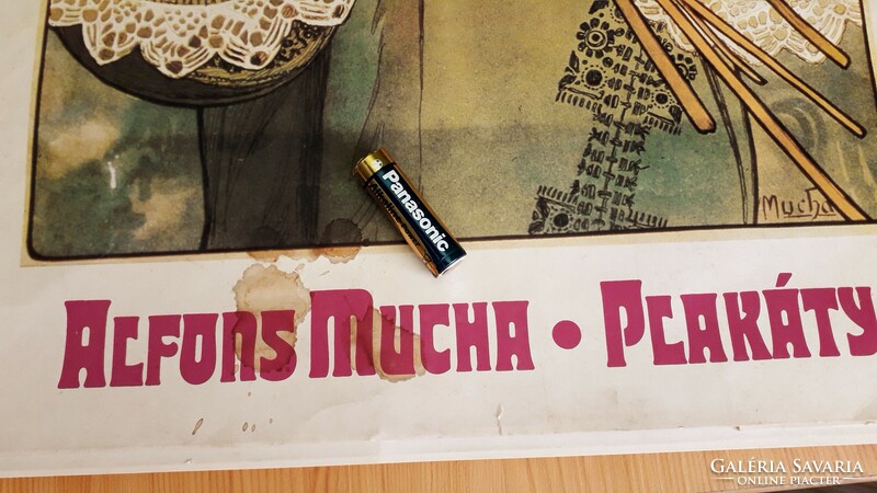 60x43cm 10 darabos Alfons Mucha plakát szett  reprodukció
