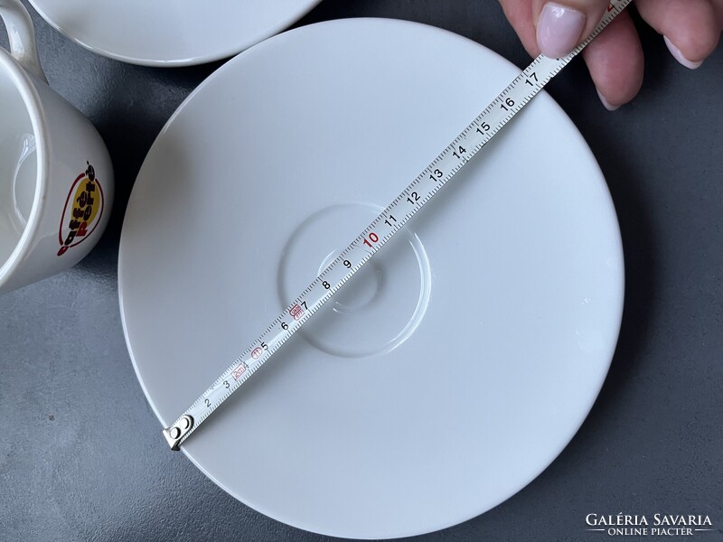 Olasz “Caffè Pertè” cappuccinos méretű vastagfalú porcelán csésze