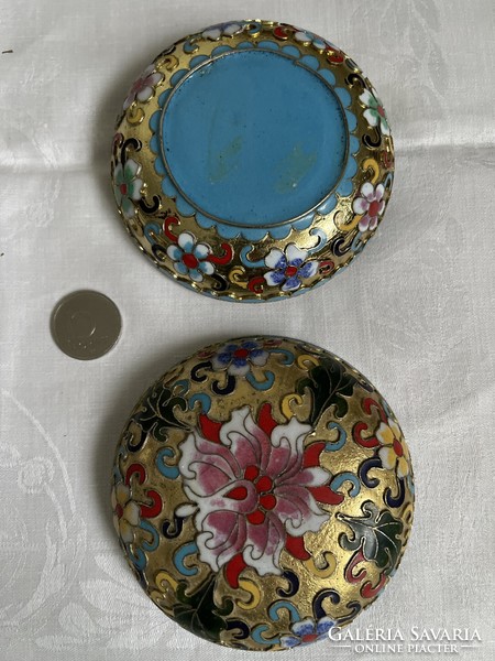 Gyönyörű Kinai rekeszzománc ékszeres nagyobb.