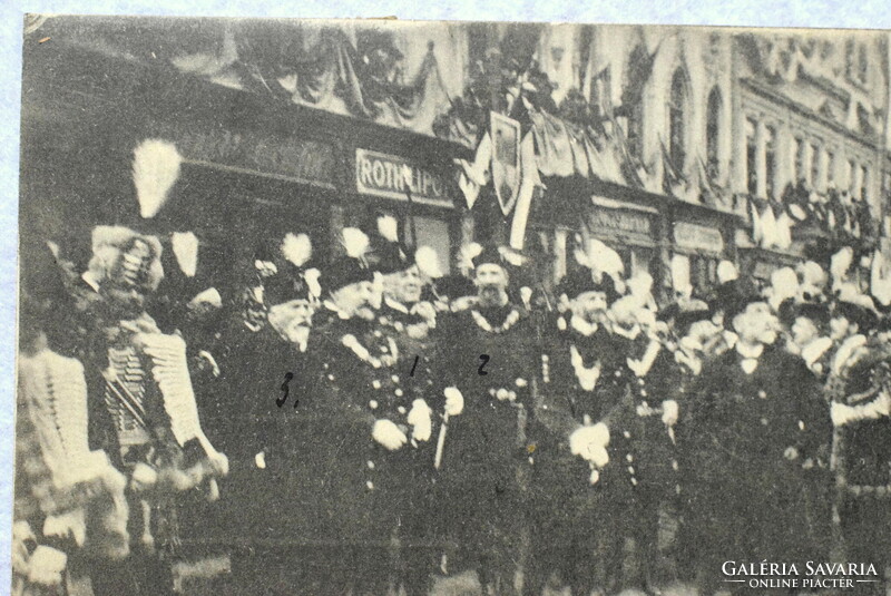 Kassa - Miniszterek(Wekerle, Apponyi ,Darányi) Rákóczi Ferenc és társai újratemetésén 1906.okt 29