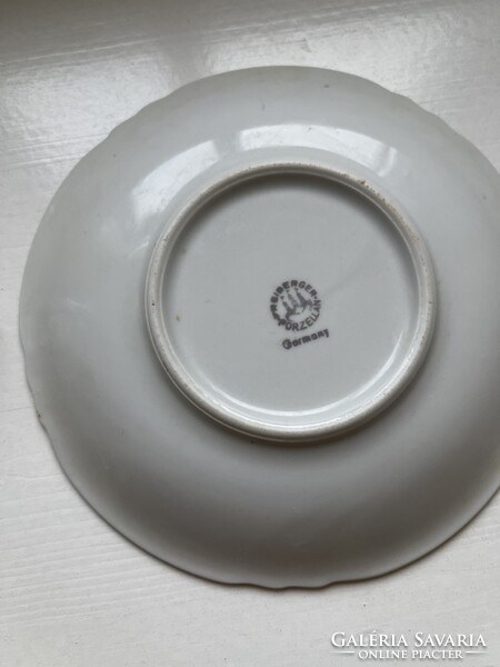 Antik nagyon vékony nagyon finoman kidolgozott teás csésze tányér.