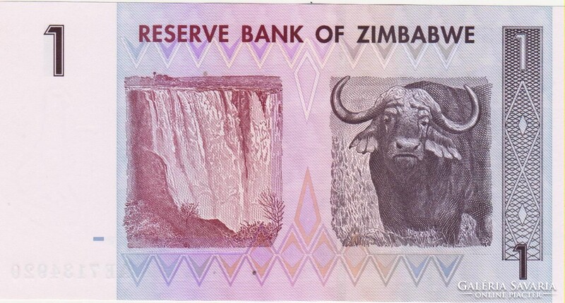 Zimbabwe 1 dollár 2007 UNC