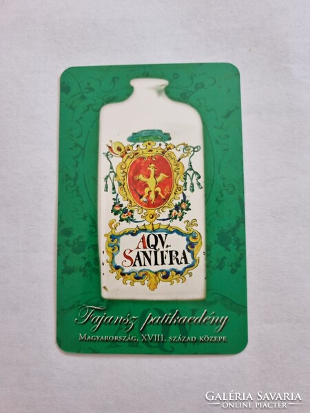 BOROSTYÁN GYÓGYSZERTÁR 2009. évi kártyanaptár - Fajansz patikaedény