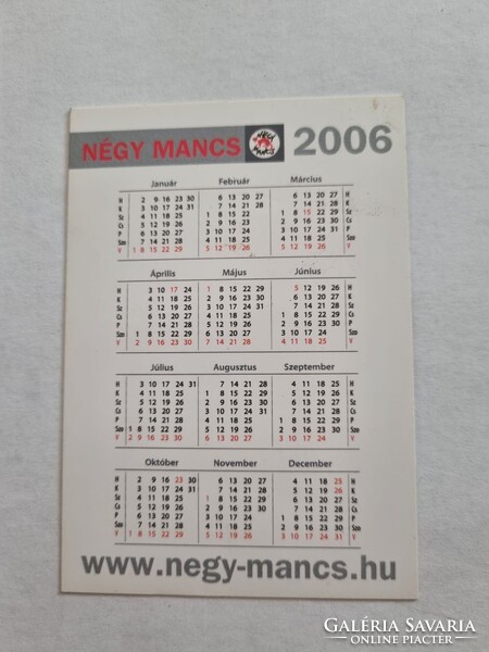 Négy Mancs 2006. évi kártyanaptár